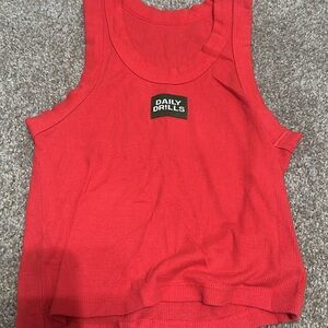 Daily Drills Red Tank Top